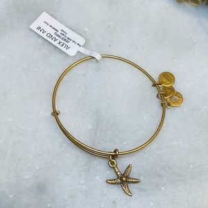 Alex and Ani NWT Starfish  Adjustable Bangle Bracelet 383
